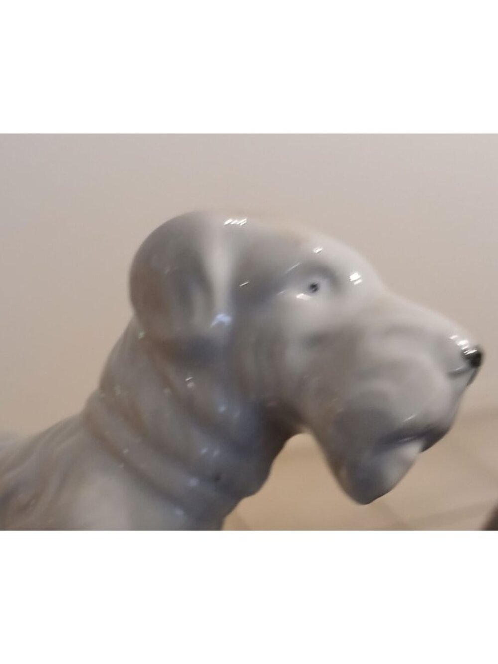 VTG Ceramic Terrier Dog Figurine 6x4" Glossy White & Brown Decor Collectable#WS4 - Picture 8 of 9